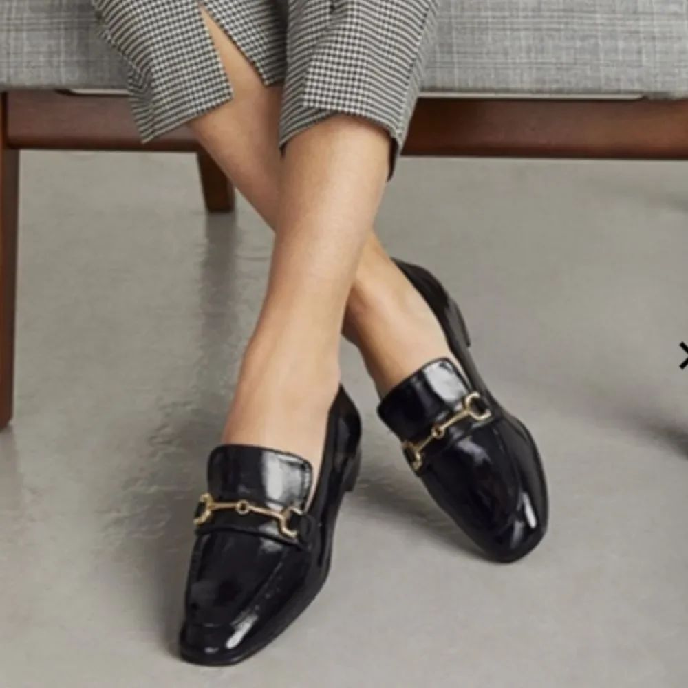 MADDEN GIRL GOLD CHAIN LINKING SLIP-ON WOMEN"S FLAT G1